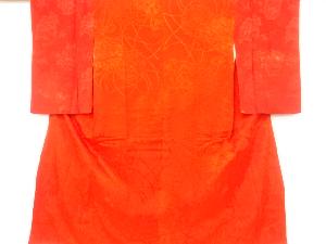 アンティーク　花薬玉模様織り出し長襦袢